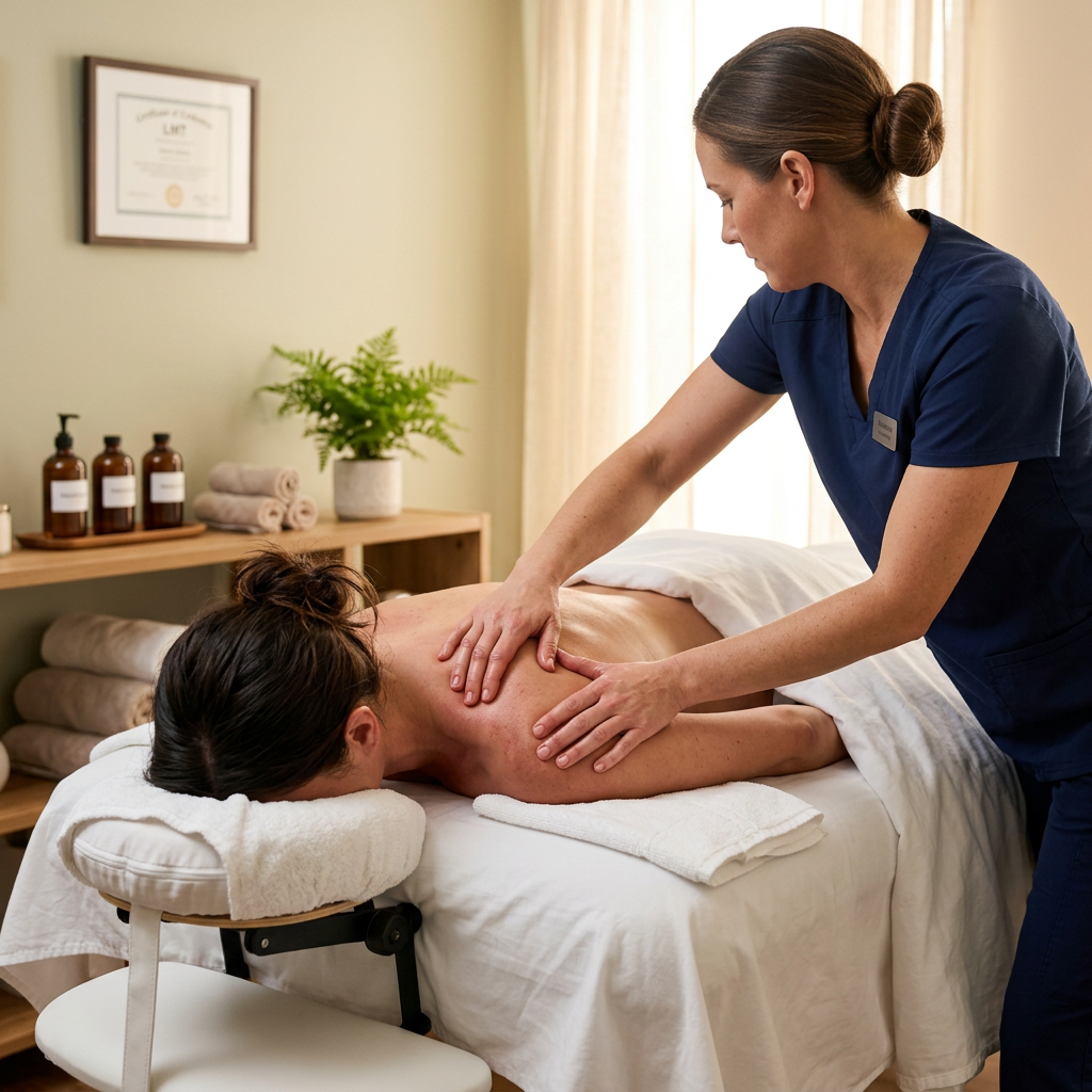 Professional massage therapy at Mint Chiropractic Portland Oregon