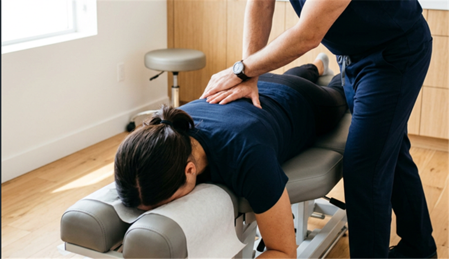 Chiropractic care and spinal adjustment at Mint Chiropractic Portland Oregon